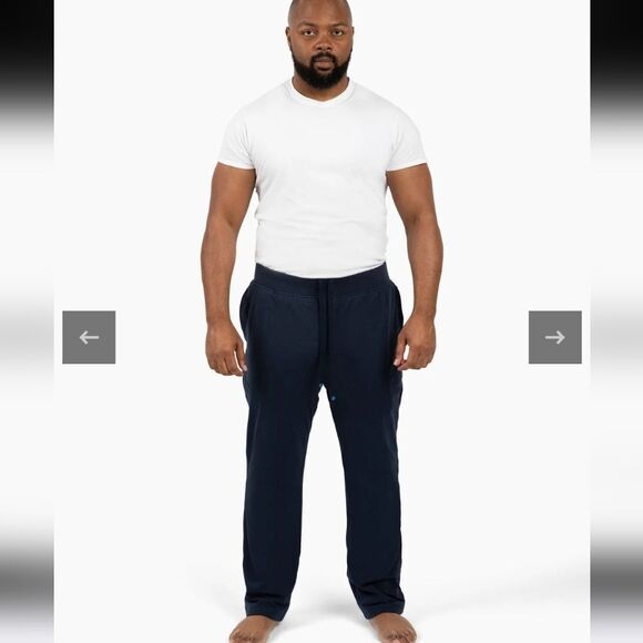 NWT Dude Robe Pants In Navy Blue Size 2xl - Picture 1 of 15